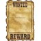 Party Central Club Pack of 12 Brown Country Western Wanted Sign Cutout Decors 17"